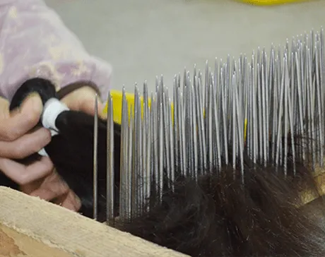 No any fillers, one bundle is from one donor so cuticle aligned hair in one direction. It is so silky and glossy without tangling.