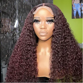 26” curly closure wig 200% density, the quality is amazing!!